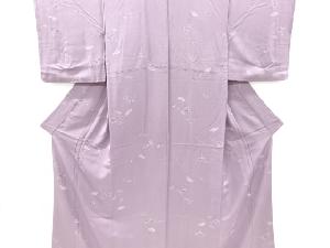 リサイクル　絞り木の葉模様小紋着物